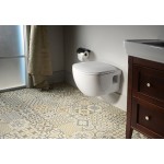 BRILLA závěsná WC mísa s bidet. sprškou, Rimless, 36,5x53 cm, bílá