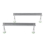 NILA rohová vana 120x120x41cm, bílá, Včetně podpěr