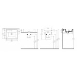 SISTEMA keramické umyvadlo 50x42cm, bílá