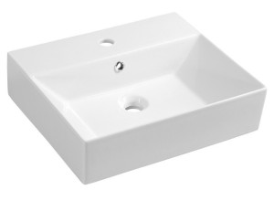 SISTEMA keramické umyvadlo 50x42cm, bílá