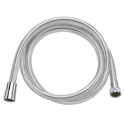 LASER plastová sprchová hadice, hladká, 200cm, chrom/bílá