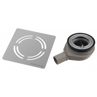 FLEXIA vaničkový sifon, průměr 90mm, DN40, krytka nerez