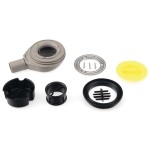 FLEXIA vaničkový sifon, průměr 90mm, DN40, krytka nerez