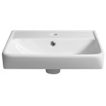 NEON keramické umyvadlo 50x41,5cm, bílá