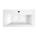 SAVA 80 keramické umyvadlo nábytkové 80x46cm, bílá