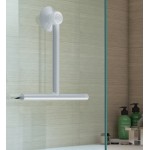 GUMMY stěrka do sprchy, bílá mat