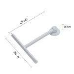 GUMMY stěrka do sprchy černá mat