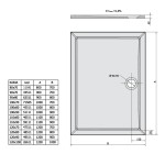 KARIA sprchová vanička z litého mramoru, obdélník 120x100cm, bílá