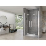 NOMI DOUBLE 150 Čiré Sprchové dveře zalamovací