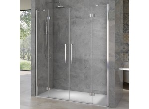 RIKA DOUBLE 110 Čiré Sprchové dveře otevírací