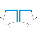 Sprchová zástěna 80x80, oboustranně otevírací, čirá, chrom -  ALFA DUE
