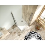 Sprchová zástěna 85x85, oboustranně otevírací, grape, chrom -  ALFA DUE