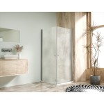 Sprchová zástěna 90x90, oboustranně otevírací, grape, chrom -  ALFA DUE