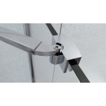 Sprchová zástěna 90x80, obdélníková, grape, chrom (65+30/65+20) - ALFA LINE DUE