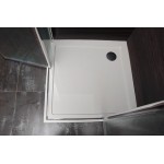 Sprchová zástěna 85x85, čtvercová, čirá, chrom (70+20/70+20) - ALFA LINE DUE