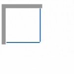 AVER DUE 95x95 Grape Sprchová zástěna otevírací čtvercová