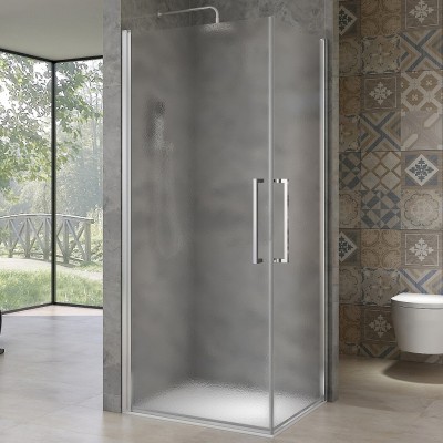 AVER DUE 95x95 Grape Sprchová zástěna otevírací čtvercová