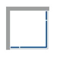 RIKA DUE 100x100 Čiré Sprchová zástěna otevírací čtvercová