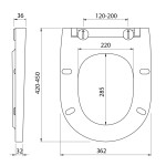 DARIO WC sedátko, SLIM, Soft Close, Easy Take, bílá