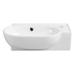 YUMO keramické umývátko rohové 45x28cm, bílá