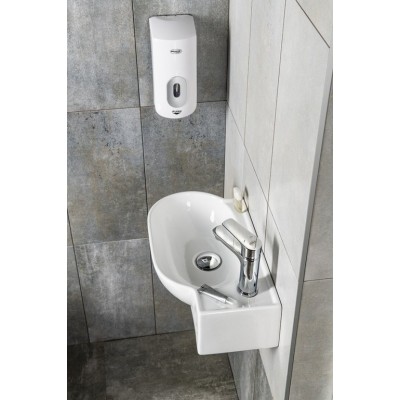 YUMO keramické umývátko rohové 45x28cm, bílá