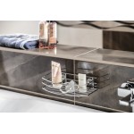 Drátěná police jednoduchá, chrom