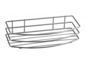 Drátěná police jednoduchá, chrom