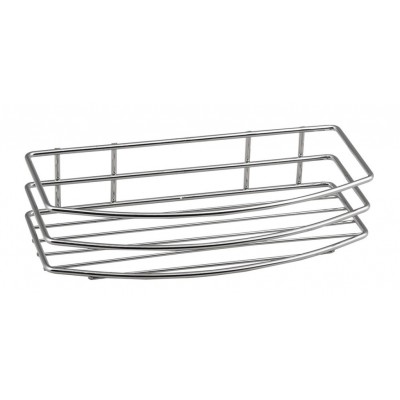 Drátěná police jednoduchá, chrom