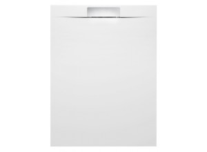 KAZUKO sprchová vanička z litého mramoru, obdélník 120x90cm, bílá