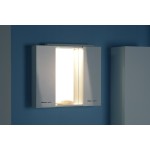 ZOJA/KERAMIA FRESH galerka s LED osvětlením, 70x60x14cm, bílá