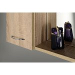 ZOJA/KERAMIA FRESH galerka s LED osvětlením, 60x60x14cm, levá, dub platin