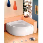 SIRIUS rohová vana 130x130x43cm, bílá