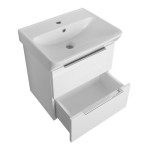 NEON skříňka zásuvková s keramickým umyvadlem 50x41,5 cm, bílá