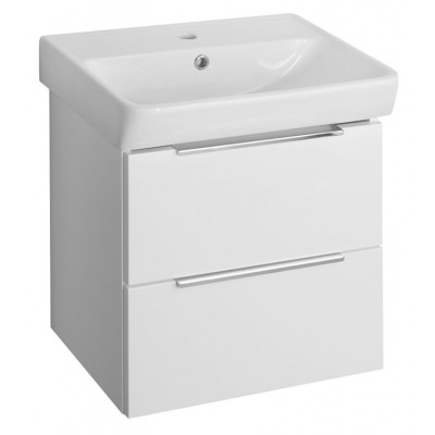 NEON skříňka zásuvková s keramickým umyvadlem 50x41,5 cm, bílá