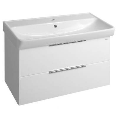 NEON skříňka s keramickým umyvadlem 80x41,5 cm, bílá