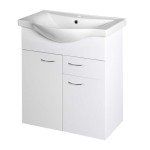 KERAMIA FRESH umyvadlová skříňka, 1 zásuvka, 60,6x74x34cm, bílá