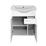 KERAMIA FRESH umyvadlová skříňka, 1 zásuvka, 60,6x74x34cm, bílá