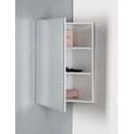 ZOJA/KERAMIA FRESH rohová zrcadlová skříňka 37x72x37cm, bílá