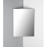 ZOJA/KERAMIA FRESH rohová zrcadlová skříňka 37x72x37cm, bílá