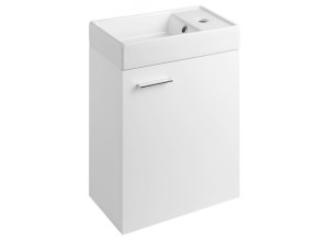 ZOJA skříňka s keramickým umyvadlem 40x22 cm, bílá