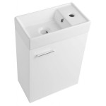 ZOJA skříňka s keramickým umyvadlem 40x22 cm, bílá
