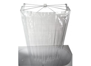 OMBRELLA skládací sprchová kabina, 100x70cm, průhledná