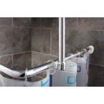 59500 Rohová univerzální sprchová tyč, chrom