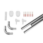 59500 Rohová univerzální sprchová tyč, chrom