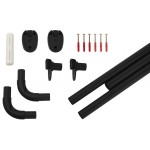 59511 Rohová univerzální sprchová tyč, černá