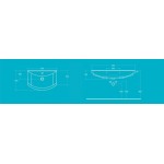 ZERO keramické umyvadlo nábytkové 65x46cm, bílá