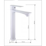 ROYO HIGH umyvadlová baterie bílá