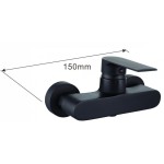 RYCO black 4dílný Sprchový set se sprchovou baterií