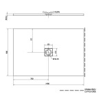 FLEXIA vanička z litého mramoru s možností úpravy rozměru, 140x90cm