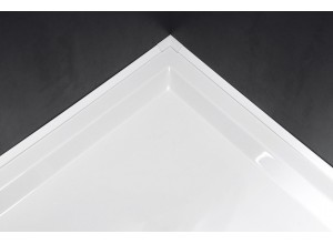 Krycí lišta pro vany a vaničky, 2x 1950mm, 2x roh, 2x zakončení, bílá